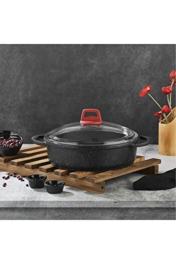 gülsan Granite Cast Iron Pot Karnıyarık 24 cm