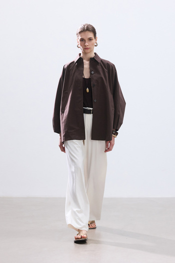 BE BLUE Brown Coat Trench Coat