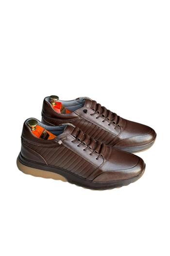 Greyybull Shoes Καφέ Δερμάτινα Ανδρικά Αθλητικά Παπούτσια