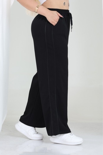 Era Lisa Wide Leg Side Pleated Lycra Comfortable Fit Trousers
