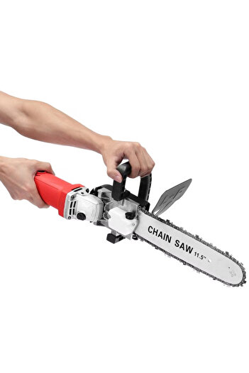 SPEEDSTORE Angle grinder adapter for chainsaw, 30cm blade, wood chain