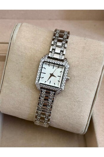 chaoyada Square Dial Retro Mesh Band Vintage Women's Watch