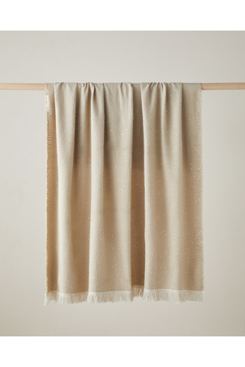 English Home Ivory Sofa Throw 140X170 cm Ecru