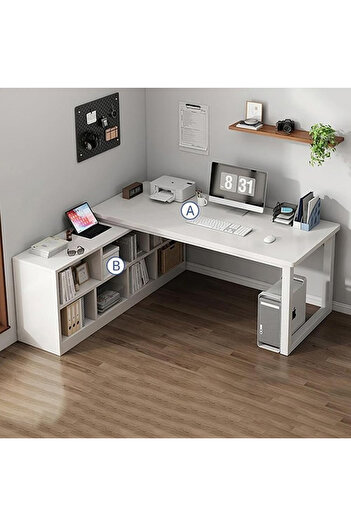NKX Computer and Multifunction Table Home Office Workstation 120 CM with 3 Drawers