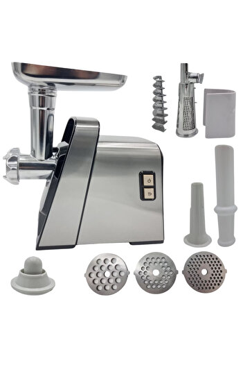TEHNOSHOP Electric meat grinder 3000W, reverse, 5mm and 7mm stainless steel sieve