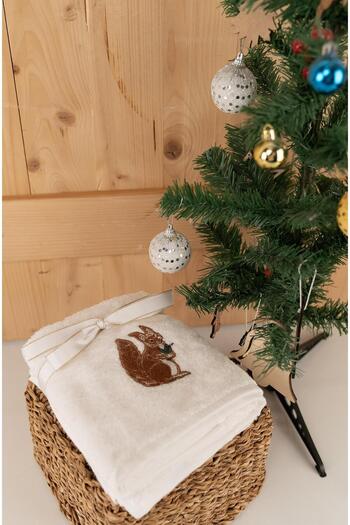 Baveno Cotton Double 50X80 cm Modern Embroidered Patterned Gift Towel Set