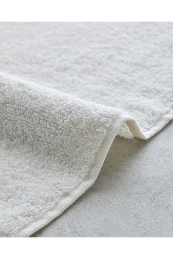 English Home Rossy Cotton Embossed Embroidered Face Towel 50X80 cm Ecru
