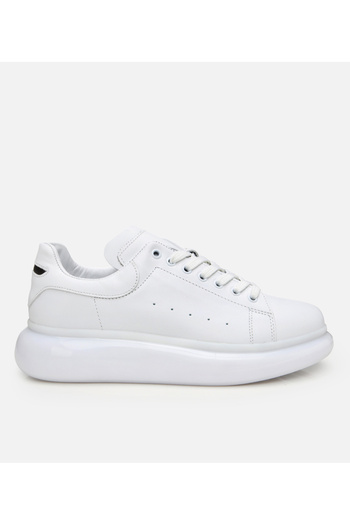 Hotiç Men's Leather White Sports Shoes