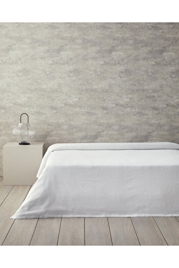 English Home Plain Cotton King Size Pique White