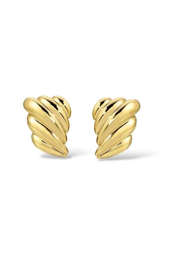 neslyaccessories Gold Croissant Earrings