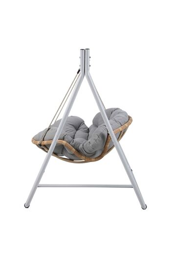 Maison Mex Garden/terrace swing, MINSK, L.120 l.120 H.150 cm, natural/grey