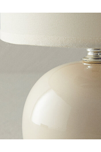 English Home Beige Color Pansy Porcelain Lampshade