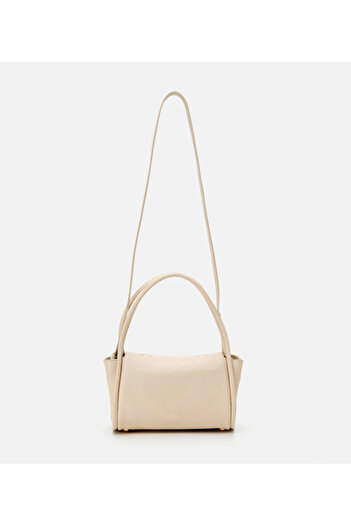 Hotiç Women's Leather Beige Shoulder Bag