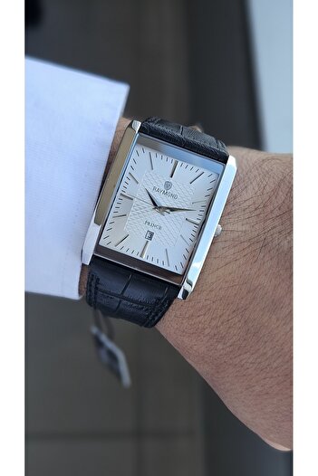 Raymond Rym-3551M Quartz Classic Wristwatch - 2 Years Warranty Silver-Black-White