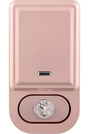 fulina 650W Mini Breakfast Maker,Waffle Maker with 2 Plate Set,Digital Temperature Control/Removable Plate
