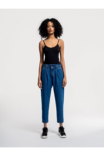 Loft Γυναικείο παντελόνι Paperbag Paperbag Fit