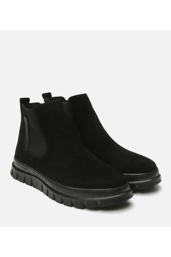 Hotiç Men's Leather Black Casual Boots