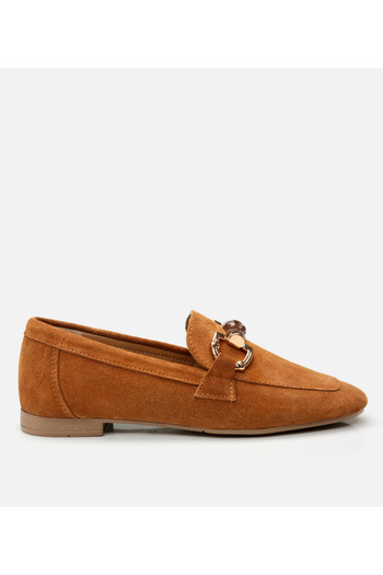 Hotiç Women's Leather Tan Loafer