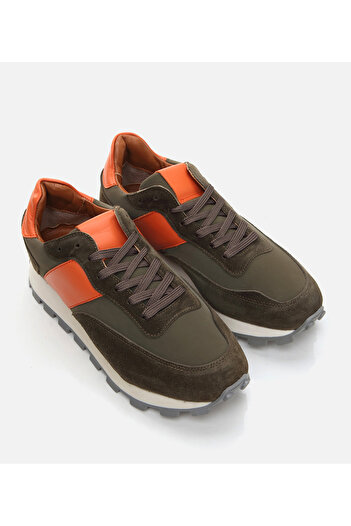 Hotiç Men's Leather Khaki Sports Shoes