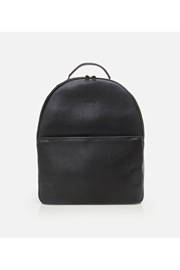 Hotiç Men's Leather Black Backpack