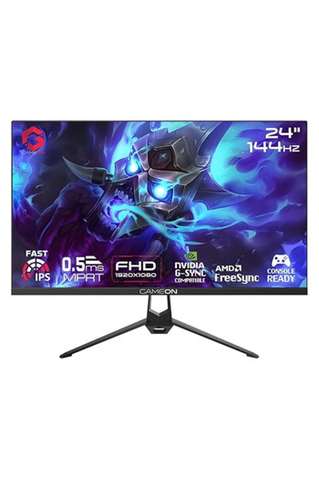 GAMEON 24 Inch Gaming Monitor FHD, IPS Fast, 144Hz, 0.5ms MPRT, HDR10, FreeSync & G-Sync Compatible