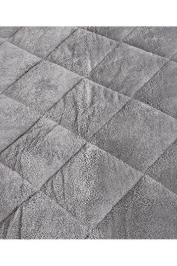 cs ilkim With a Gift Single Luxury Gray Welsoft Quilt Double-Sided 155X215