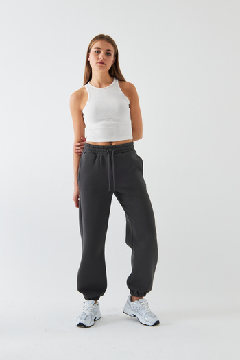 The Champ Clothing Oversize Unisex Sweatpants Smoked – 3 Thread Ribbed, Elasticated Waistband, Pockets, Modern Relaxed Fit