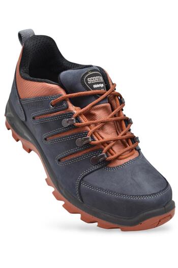 Scooter 5557 Orthopedic Waterproof Genuine Leather Outdoor Men's Black Shoes Boots
