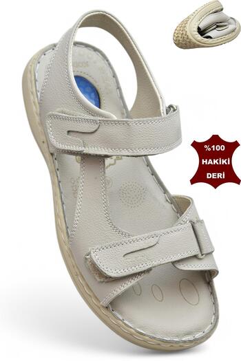 ISPARTALILAR 088 Heel Gel Full Orthopedic Sole Γνήσιο δέρμα Ανδρικά Σανδάλια Velcro Σανδάλια
