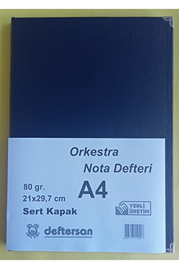 DEFTERSAN A4 Orchestral Music Note Book Hardcover 60 Sheets
