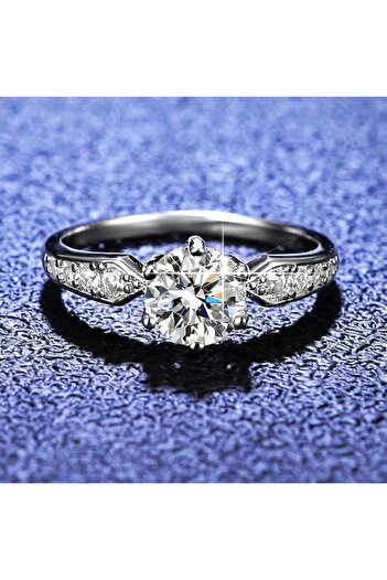 Sparkling Beauty Elegant Silver Fashion Ring for Women – Simulated Diamond Accent, Adjustable Fit
