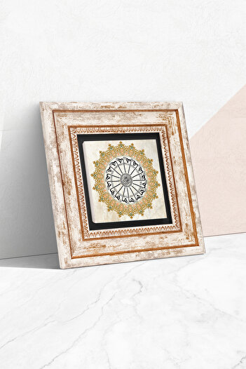 Pinecone Shams Suresi Stone Wall Painting Framed Wall Decor Wall Art