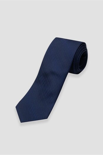 Abbate Tie 8 cm Microfiber Polyester Navy Blue Men's Patterned Tie