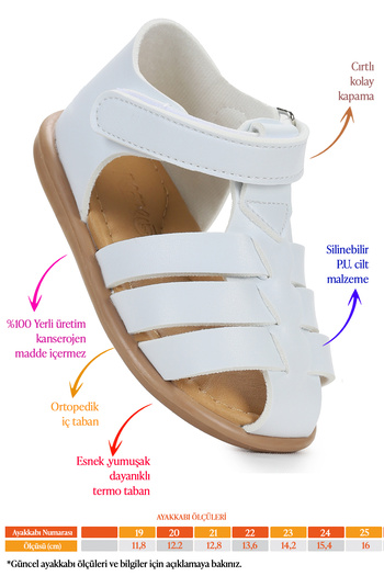 Kiko Kids Lonpe First Step Velcro Baby Girl Sandals