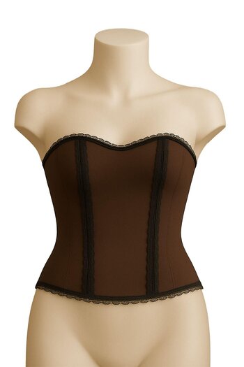 COjans Coffee Mi Emay 9155 F Ruffled Sweaty Bustier