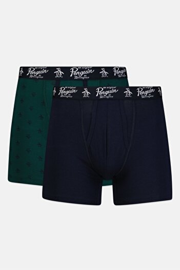 Original Penguin Men 2 Pieces Allover Print Boxer Briefs, Multicolor