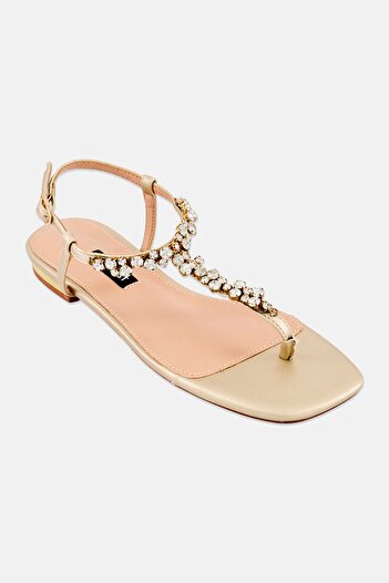 Nine West Women Zulen 3fx Embellished Sandals, Gold