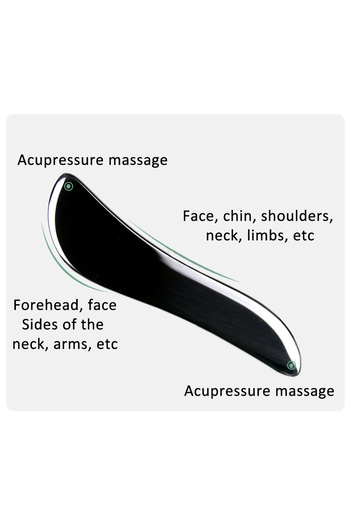 L&Wen Stainless Steel Gua Sha Facial Tool, Manual Massage Tool to Promote Lymphatic Drainage & Relax Skin