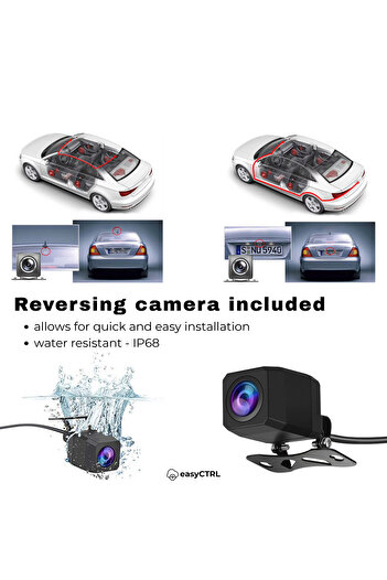 easyCTRL Camera Auto DVR Oglinda Retrovizoare, Touch Screen 10", 170°, G-Senzor, Camera Marsarier, easyCTRL®