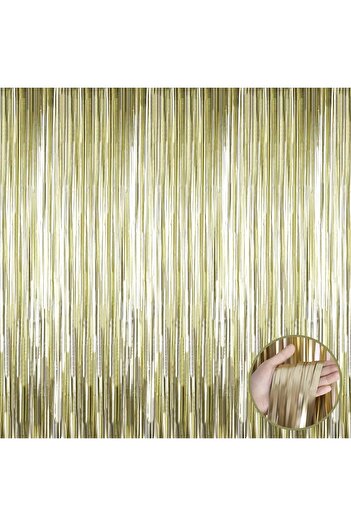 TTT Matte Gold Tassel Door Curtain