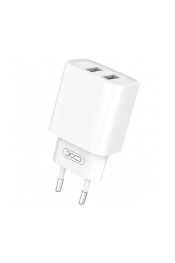XO Design Incarcator Retea Cu Cablu microUSB CE02C 10.5W 2.1A 2 x USB-A Alb