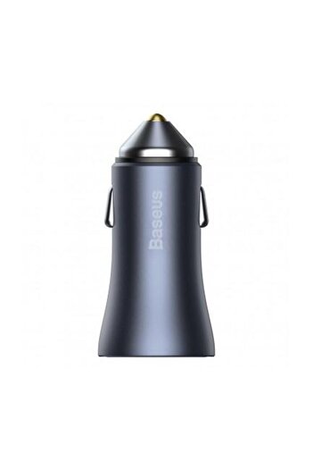Baseus Car Charger With USB-C Cable Golden Contactor 40W 5A 1 x USB-A - 1 x USB-C Gray TZCCJD-