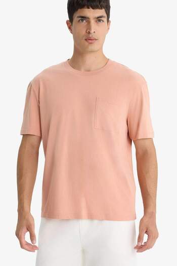 DeFacto Crew Neck Combed Cotton Short Sleeve T-Shirt F9767Ax25Sm