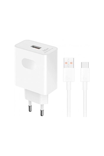HONOR Mains Charger With USB-C Cable HN-110600E00 66W 6A 1 x USB-A White 5503AAHX