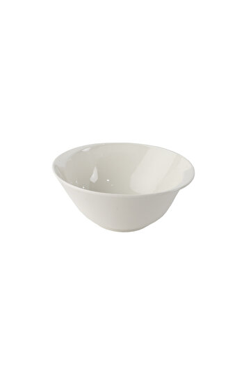 SQUALO Oval Porcelain Bowl with an Elegant and Modern Design - White 20.5x17.5x8.5 cm