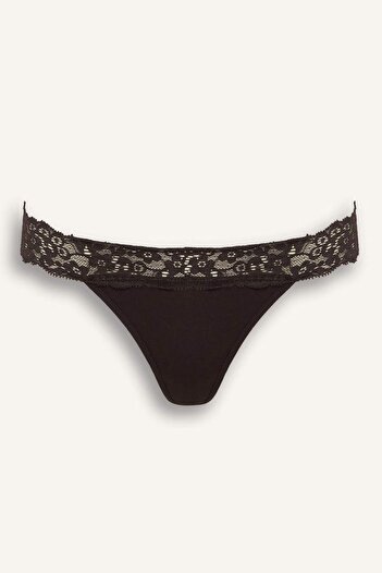 DeFacto Lace Detailed 3-Piece Panty-Fall in Love F2124Ax25Au