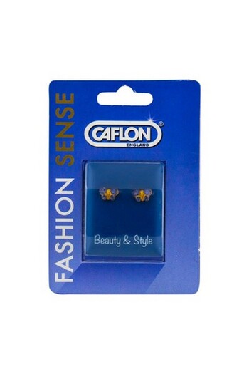 Caflon Fashion Sense Gold Plated Butterfly Tanzanite Earring - 1 PC