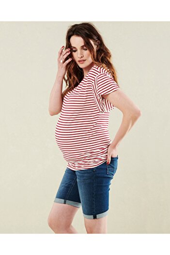 NOPPIES Striped maternity t-shirt