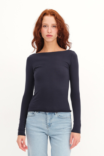 Addax Long Sleeve Basic T-Shirt B1846
