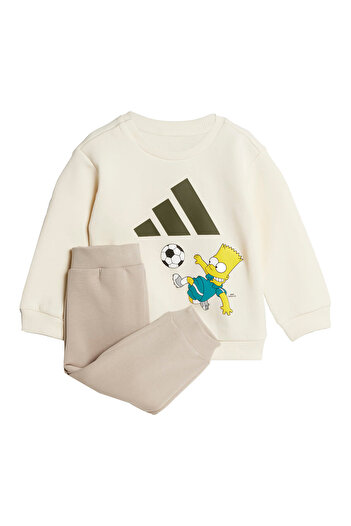 adidas Unisex Child Tracksuit Multicolor SPORTSWEAR-JL9175 CREWHT